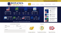 Desktop Screenshot of bonanzacambios.com.py